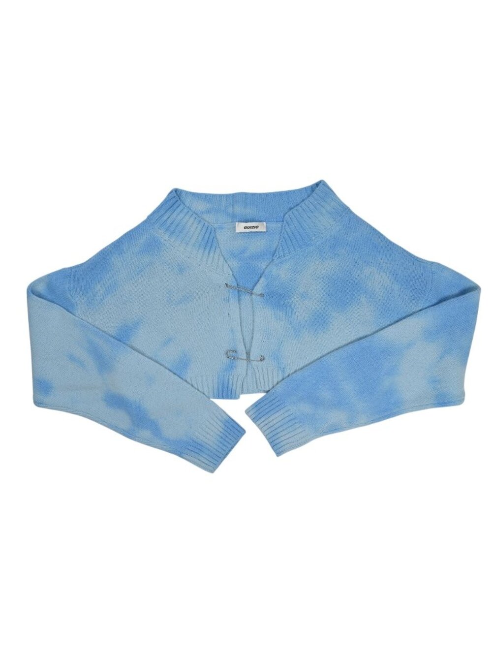 Guizio Knit Safety Pin Sweater in Blue